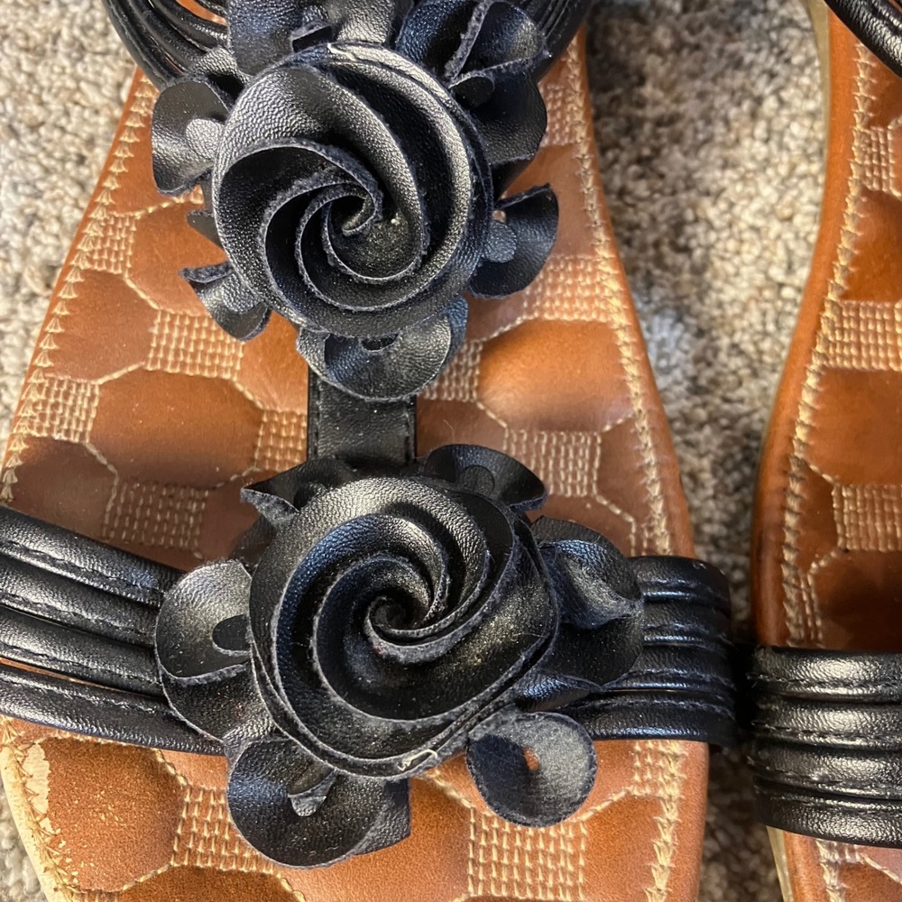 Patrizia by Spring Step Nectarine  Rosette Slingback Sandal Womens EU 41 US 10